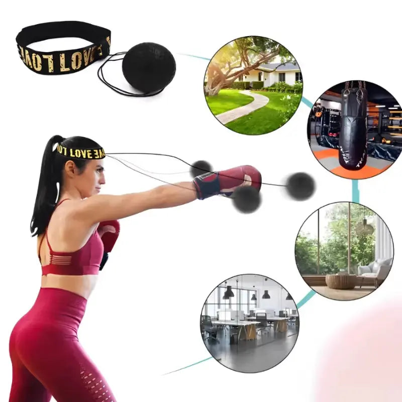 MMA Boxing Reflex Speed Ball – Head-Mounted Punch Training for Hand-Eye Coordination & Fitness