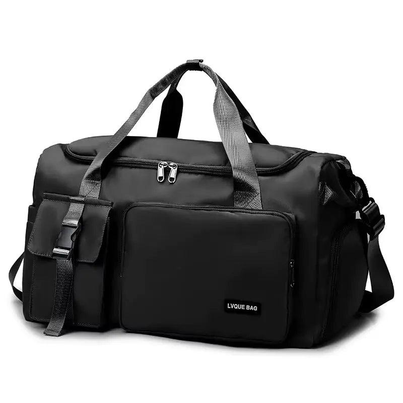 Multi-Function Gym & Travel Duffel Bag – Waterproof, Large Capacity with Shoe Compartment & Backpack Straps