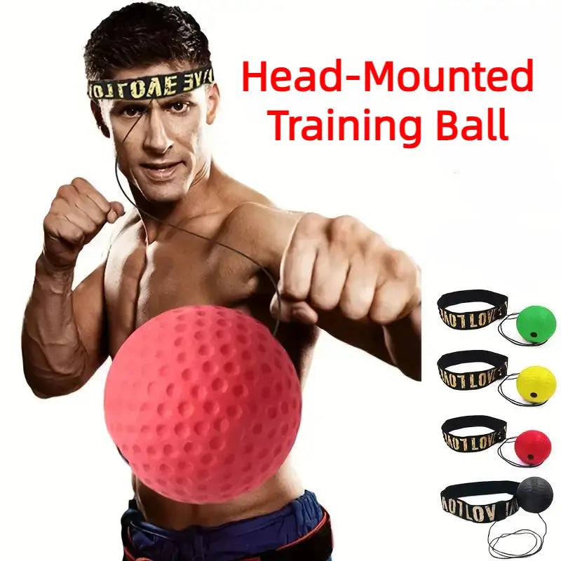 MMA Boxing Reflex Speed Ball – Head-Mounted Punch Training for Hand-Eye Coordination & Fitness