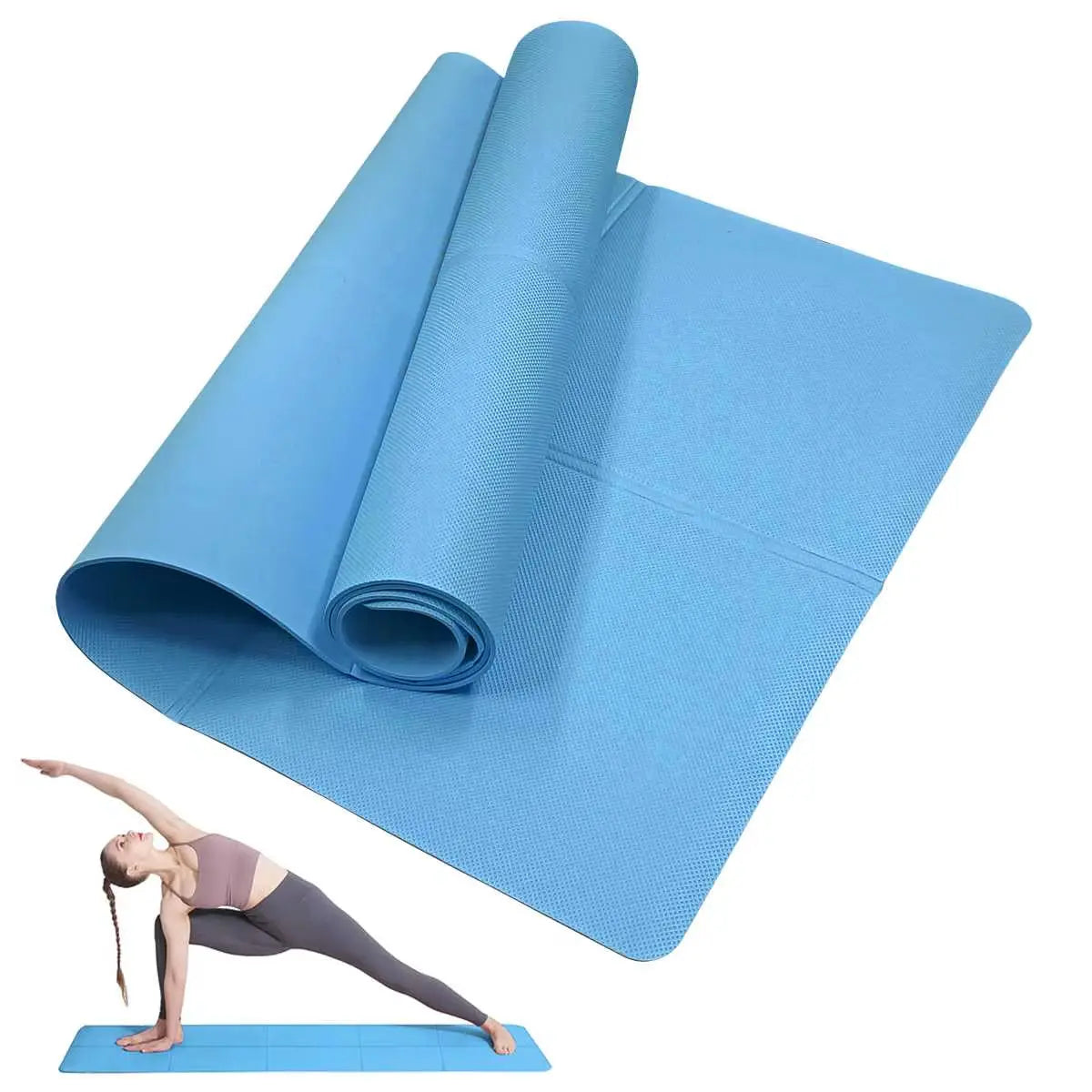 Non-Slip Yoga Mat – Lightweight, Cushioned & Waterproof Fitness Mat for Home, Gym & Travel