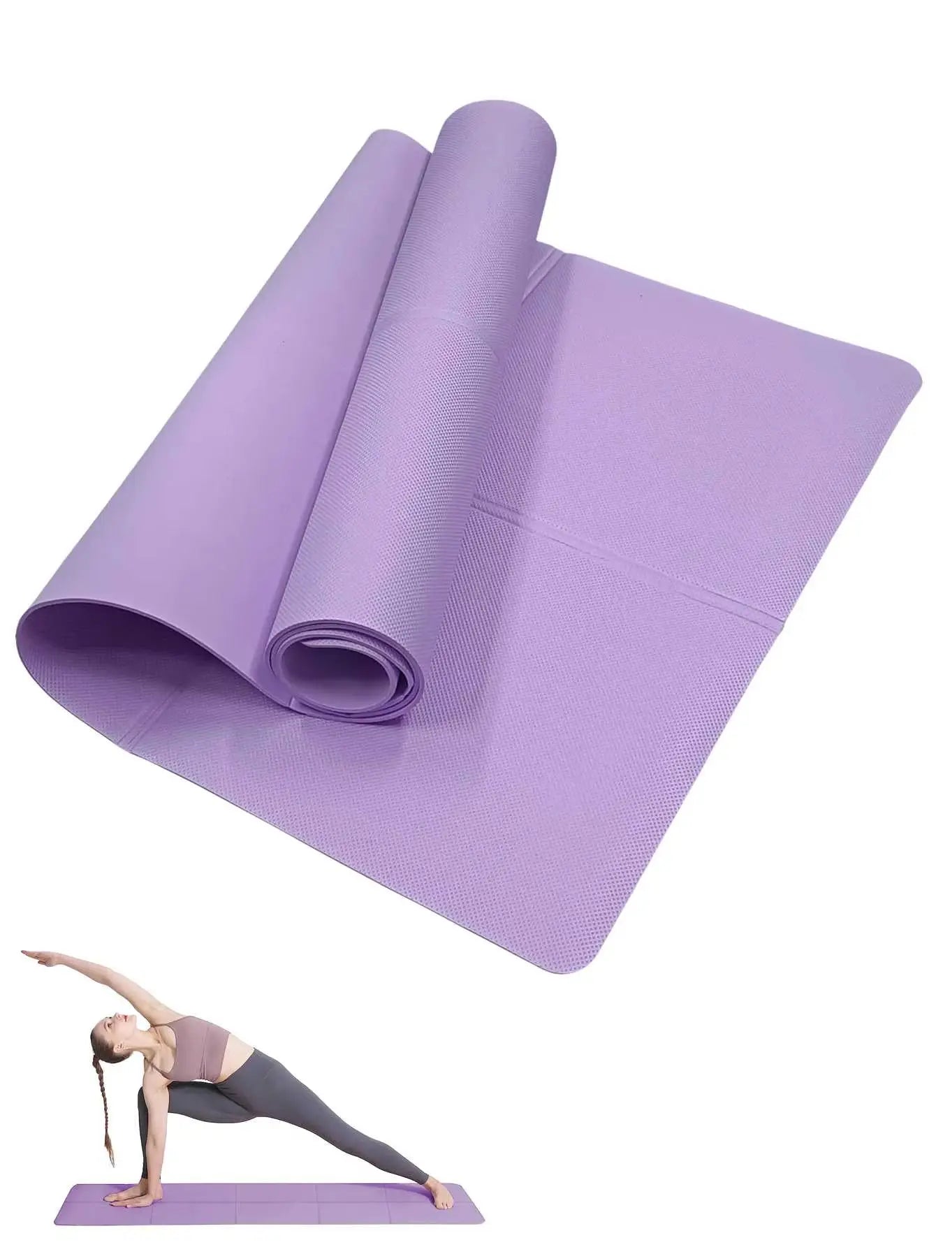 Non-Slip Yoga Mat – Lightweight, Cushioned & Waterproof Fitness Mat for Home, Gym & Travel